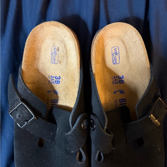 Birkenstock Boston clogs black suede 38 - Picture 3 of 5